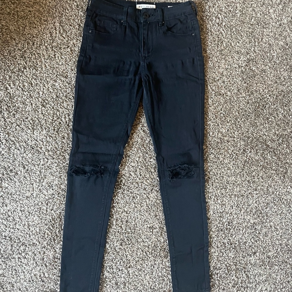 Bullhead Women's Black High Rise Skinny Jeans